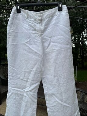 Linen J. Crew White Linen pants